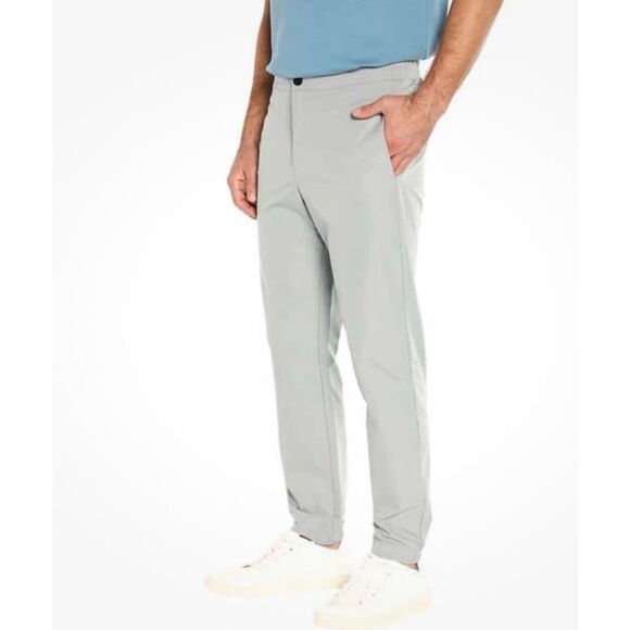 NWT Banana Republic Motion Tech Hybrid Pants Men’s 32 Gray Quarry Performance - Picture 3 of 5